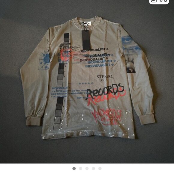 INDVLST (Individualist Lab) "Test Print" Longsleeve T-Shirt - Picture 6 of 6